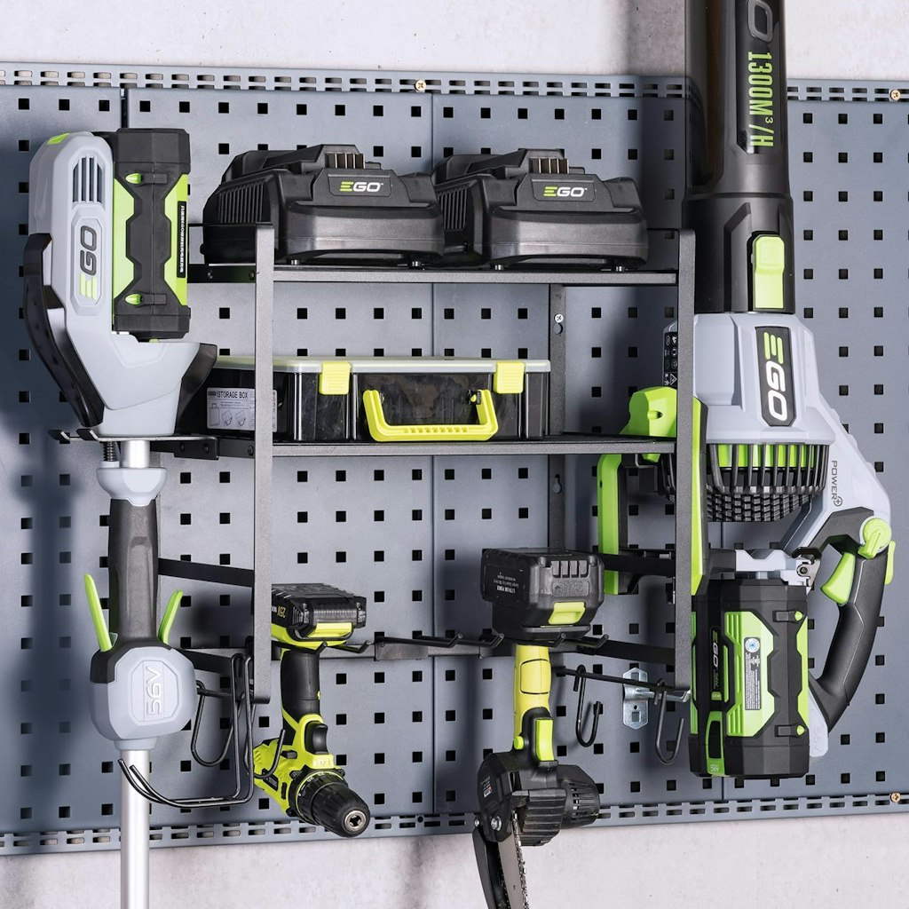 3-Tier Leaf Blower and Weed Eater Rack: $15