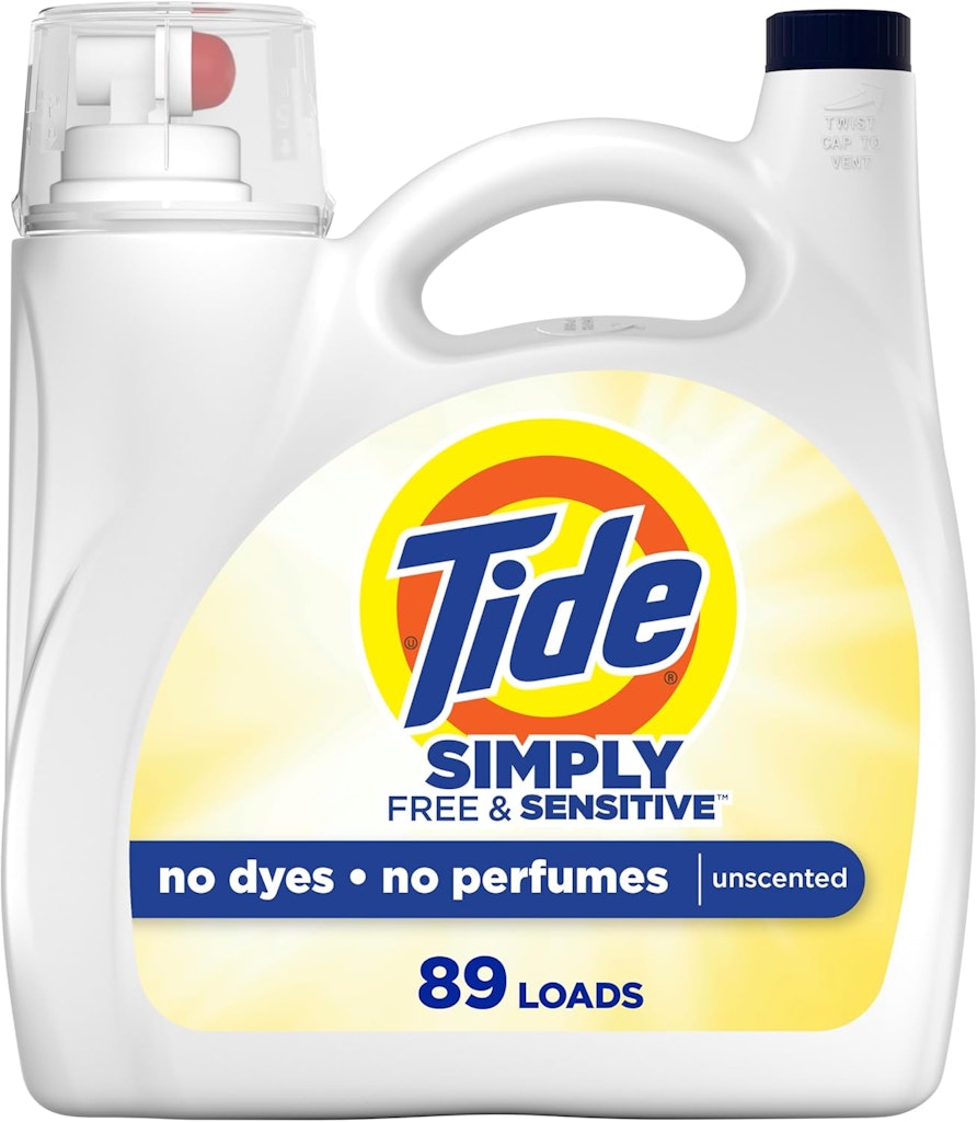 Tide Simply Free & Sensitive 89-Load Liquid Laundry Detergent: $8.91 via Sub & Save