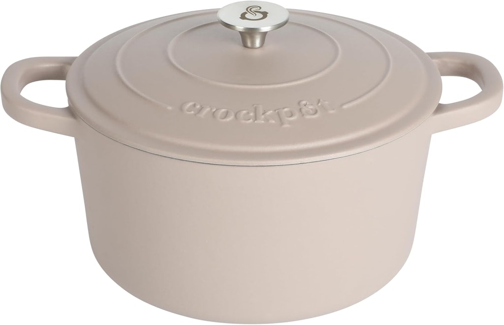 Crock Pot Artisan 7-Quart Enameled Cast Iron Dutch Oven: $54