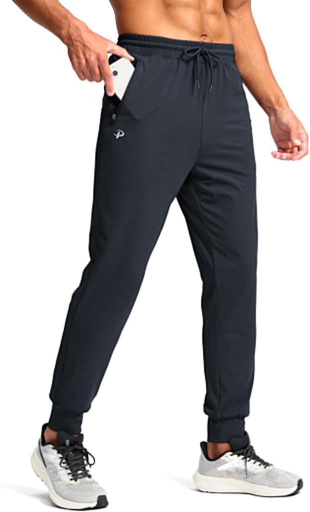 Pudolla Men's Stretch Joggers with Pockets: $14.74