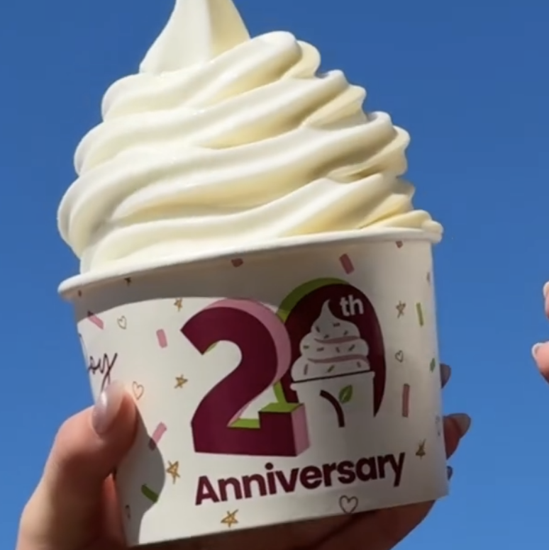Yogurtland Birthday Cupcake Frozen Yogurt: Free w/ purchase