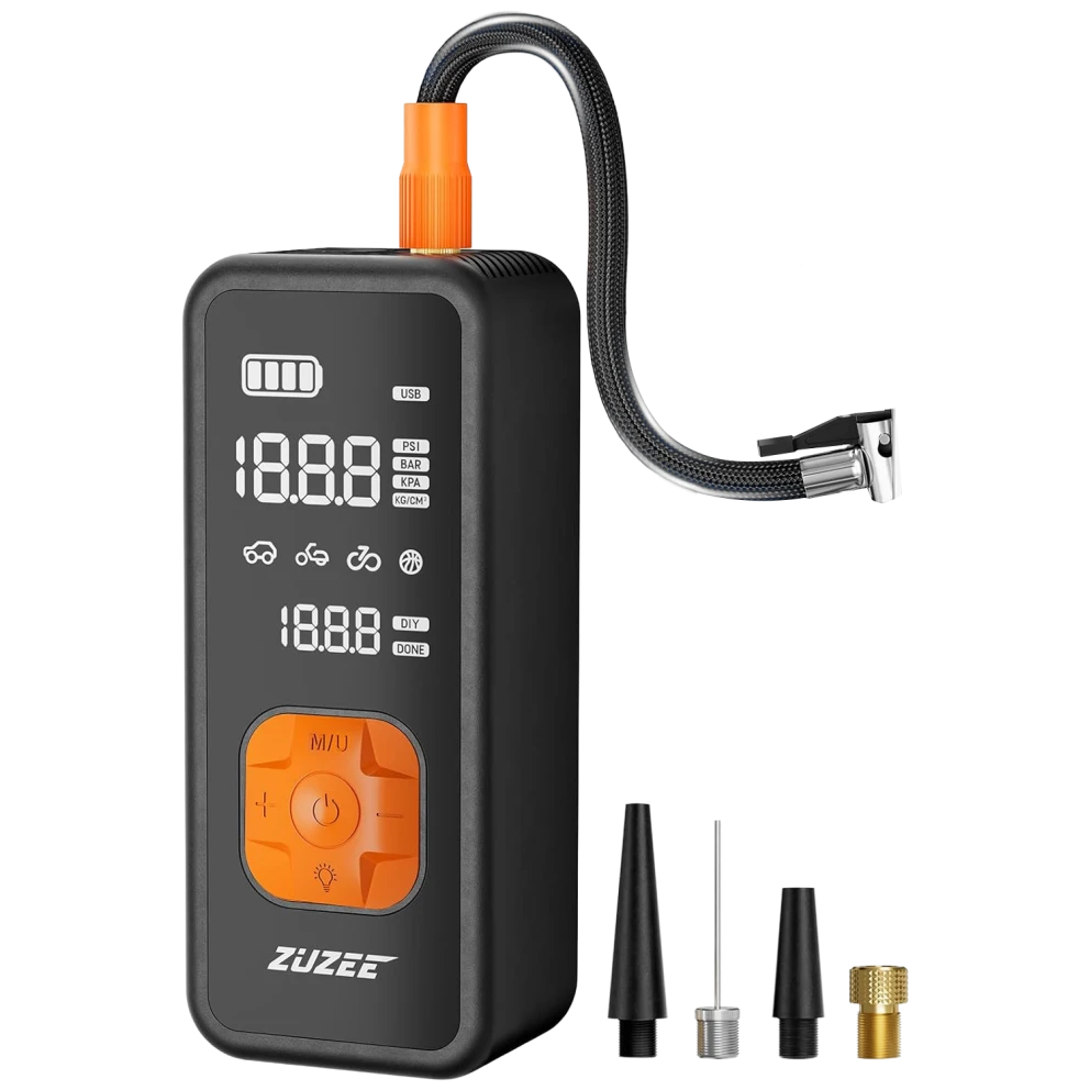 Zuzee 150-PSI Portable Air Compressor: $30
