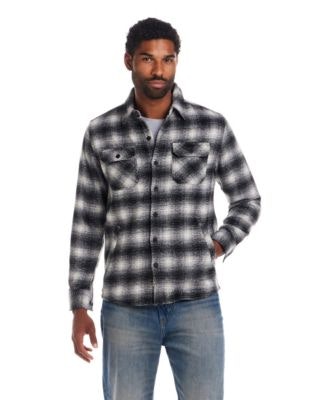 Weatherproof Vintage Men's Wool-Blend Plaid Shirt Jacket: $16.96