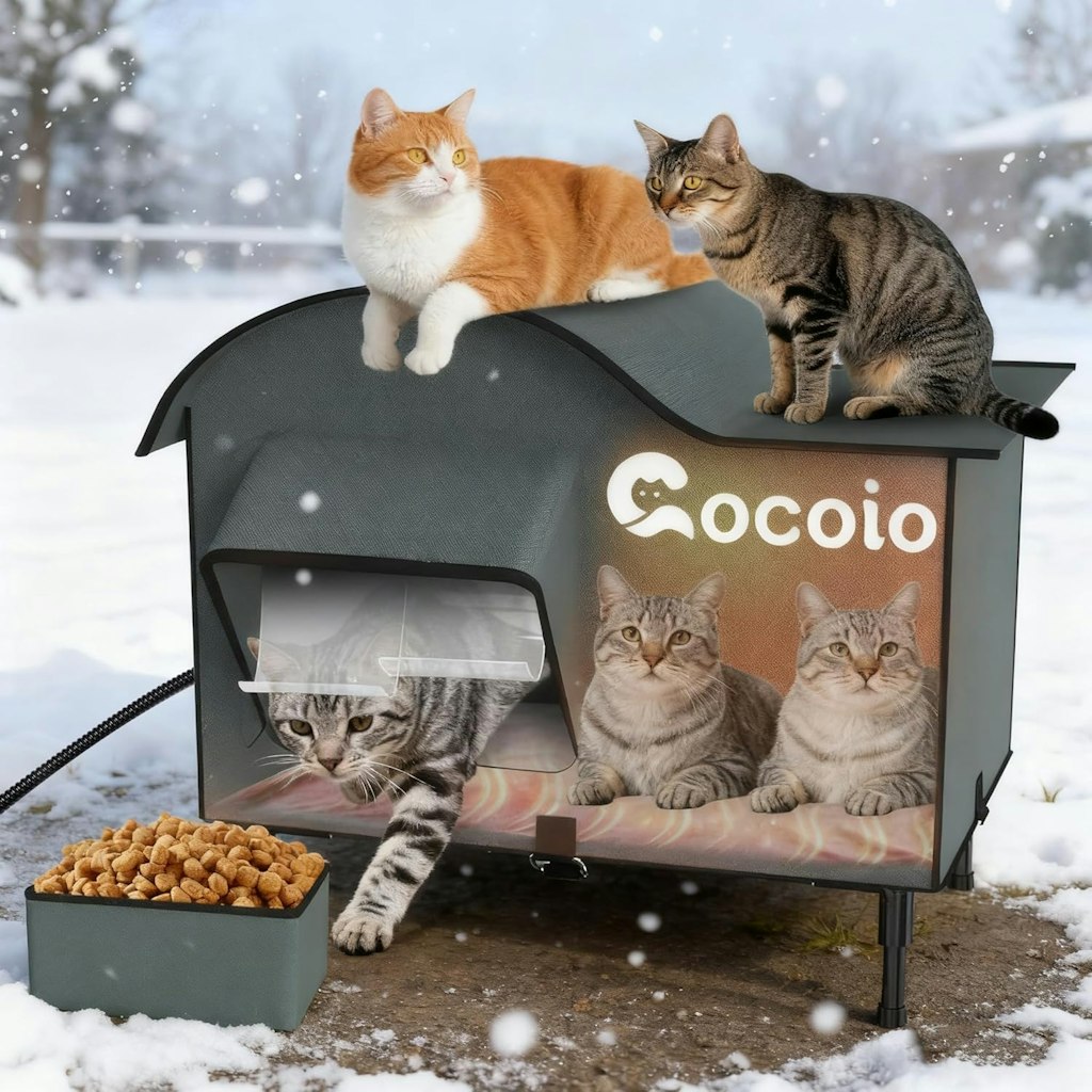 Cocoio Weatherproof Heated Outdoor Cat House: $34.47 Cocoio Weatherproof Heated Outdoor Cat House: $34.47