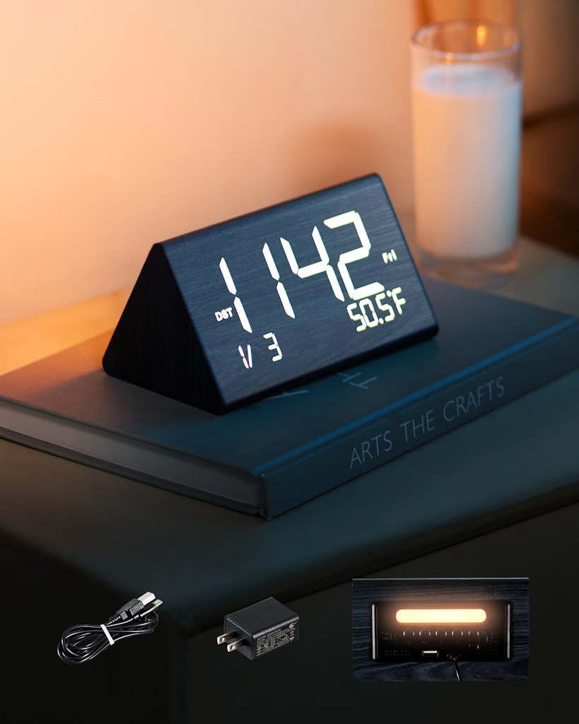 Vevor Multifunctional Digital Alarm Clock: $17