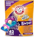 Arm & Hammer Plus OxiClean Laundry Detergent 42-Count Power Paks for $8.09 via Sub & Save + free shipping w/ Prime