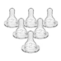 Dr. Brown’s Natural Flow Level 2 Baby Bottle Silicone Nipple 6-Pack for $6 + free shipping w/ Prime
