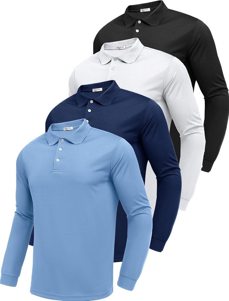 Pinspark Men's Quick Dry Polo Shirts 4-Pack: $15.29 Pinspark Men's Quick Dry Polo Shirts 4-Pack: $15.29
