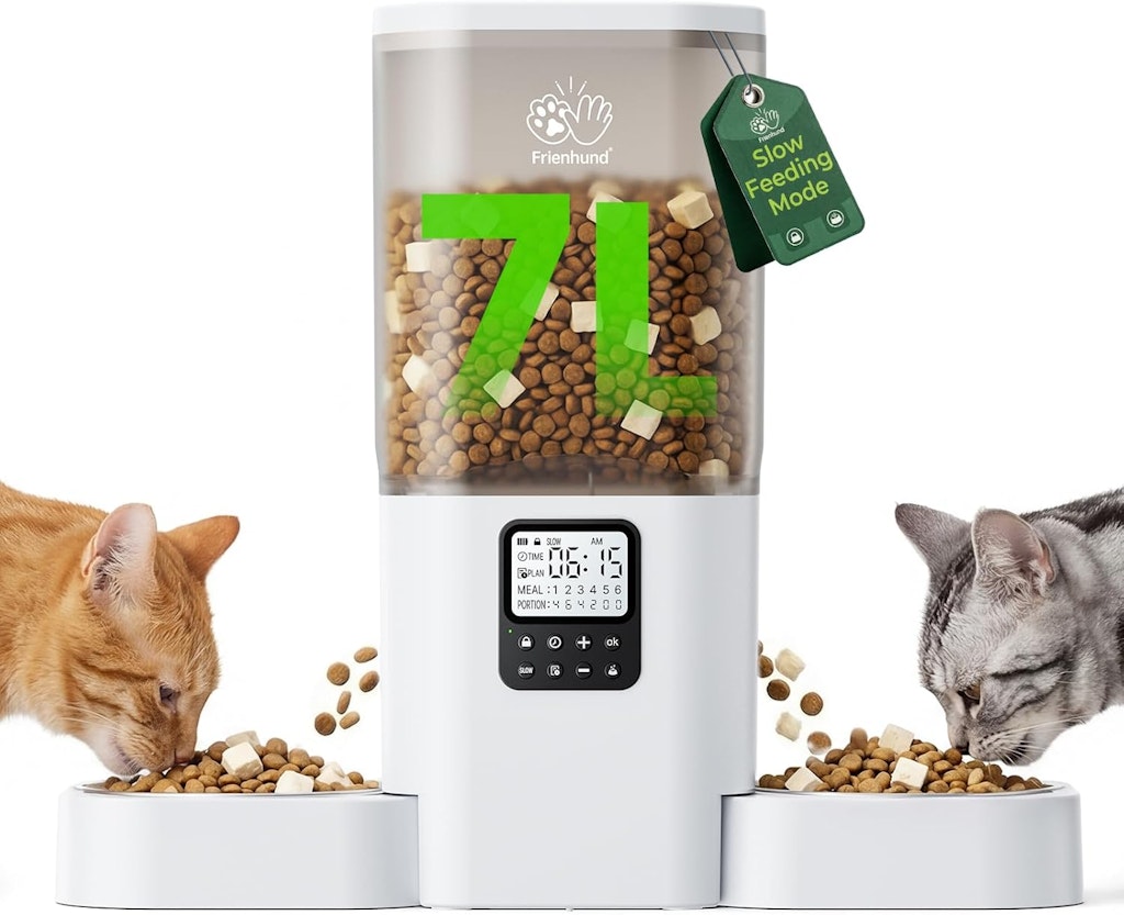 Frienhund Timed Automatic Cat Feeder : $21.49