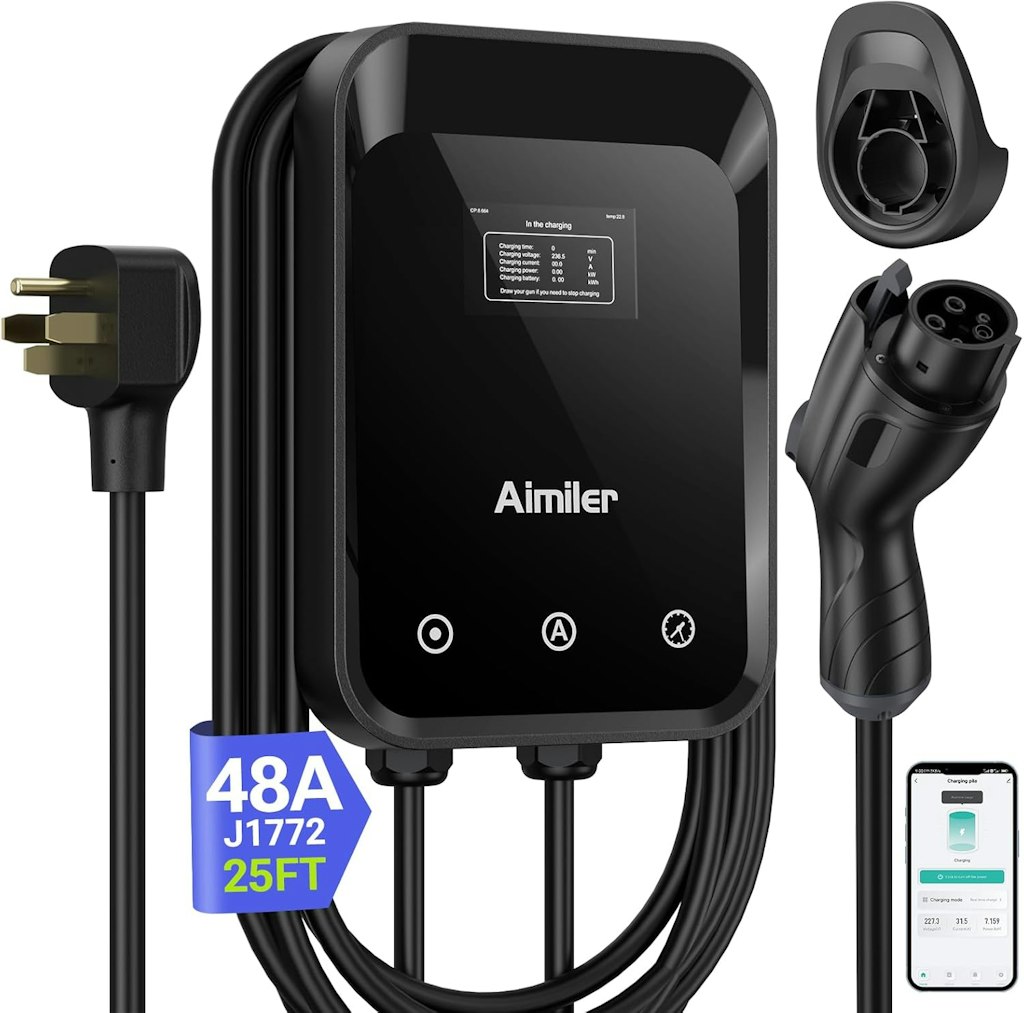 Aimiler Level 2 48A WiFi EV Charger: $139.49