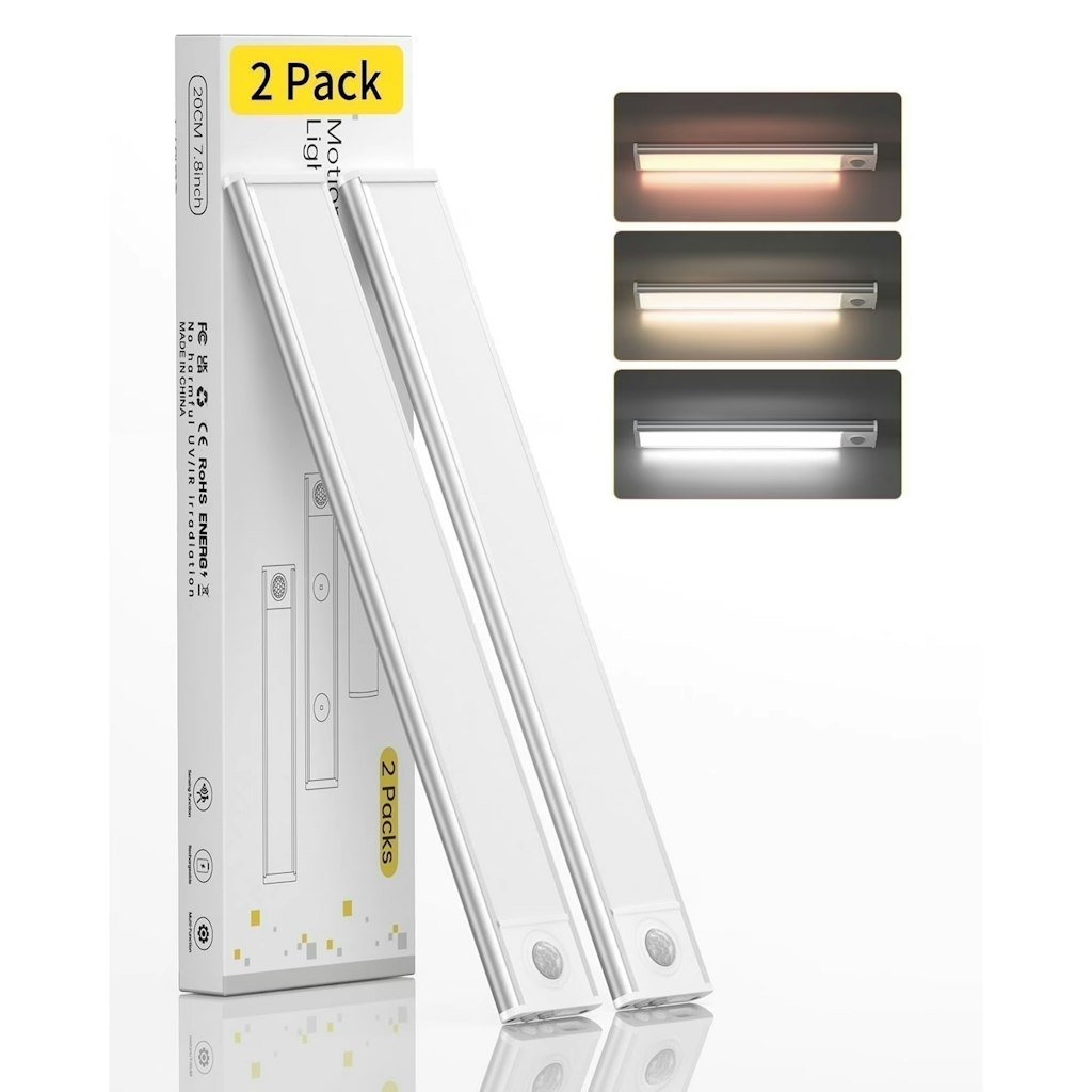 54-LED Under Cabinet Lighting Motion Sensor 2-Pack: $13.98