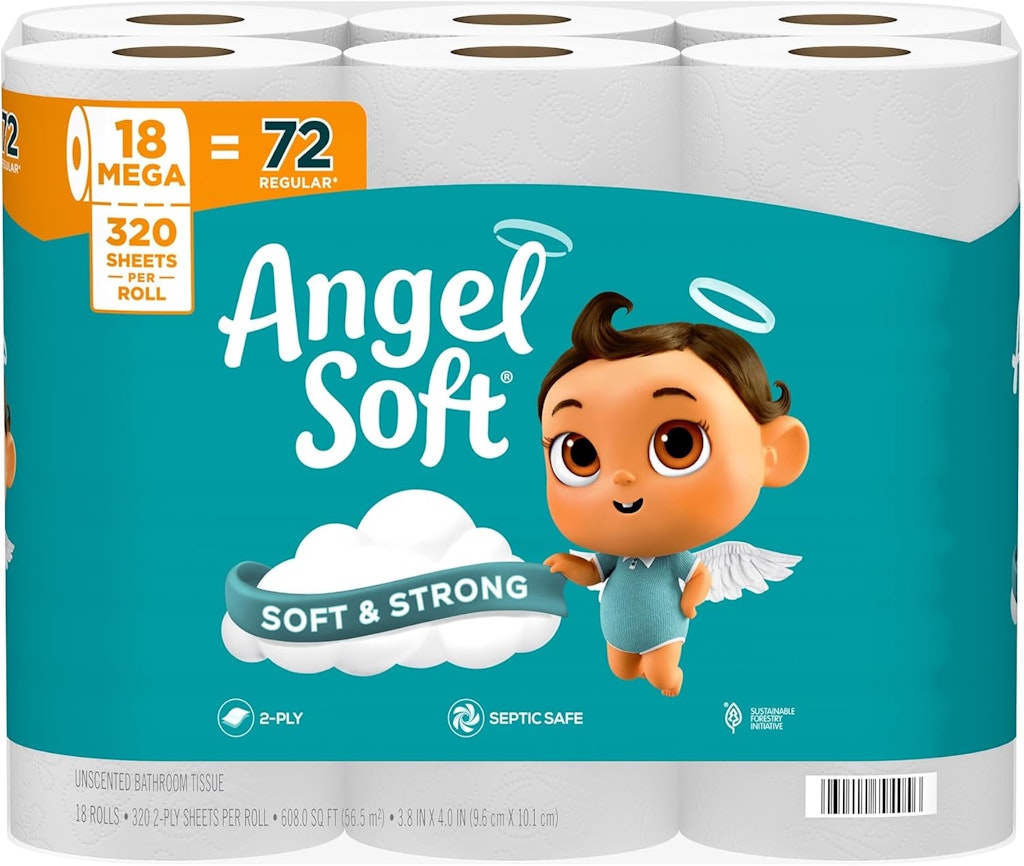 Angel Soft Toilet Paper 18 Mega Rolls: $12 via Sub & Save
