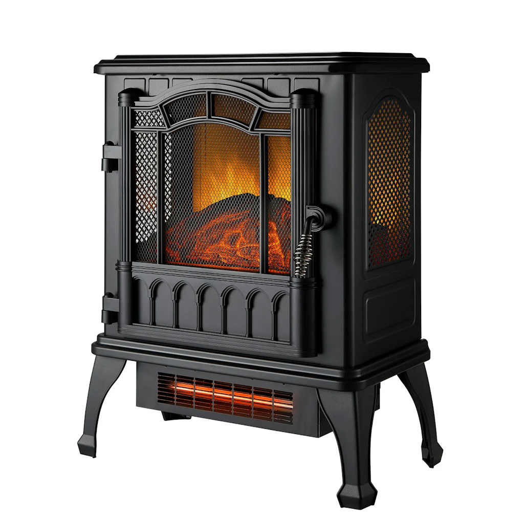 Open-Box Mainstays 2-Setting 3D Electric Stove Heater : $26
