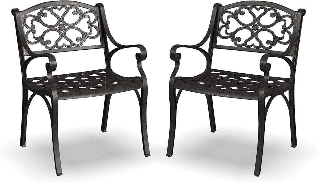 Homestyles Outdoor Cast Aluminum Chairs 2-Pack: $68
