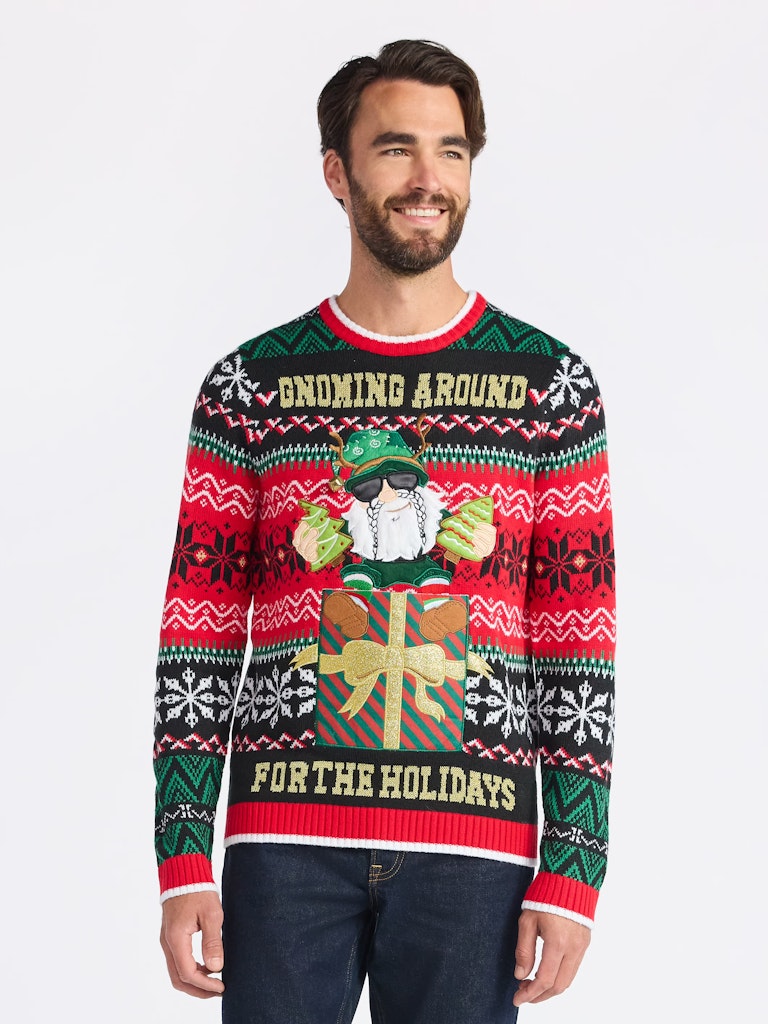 Jollidays Men's Christmas Sweater with Drink Pocket: From $9.23