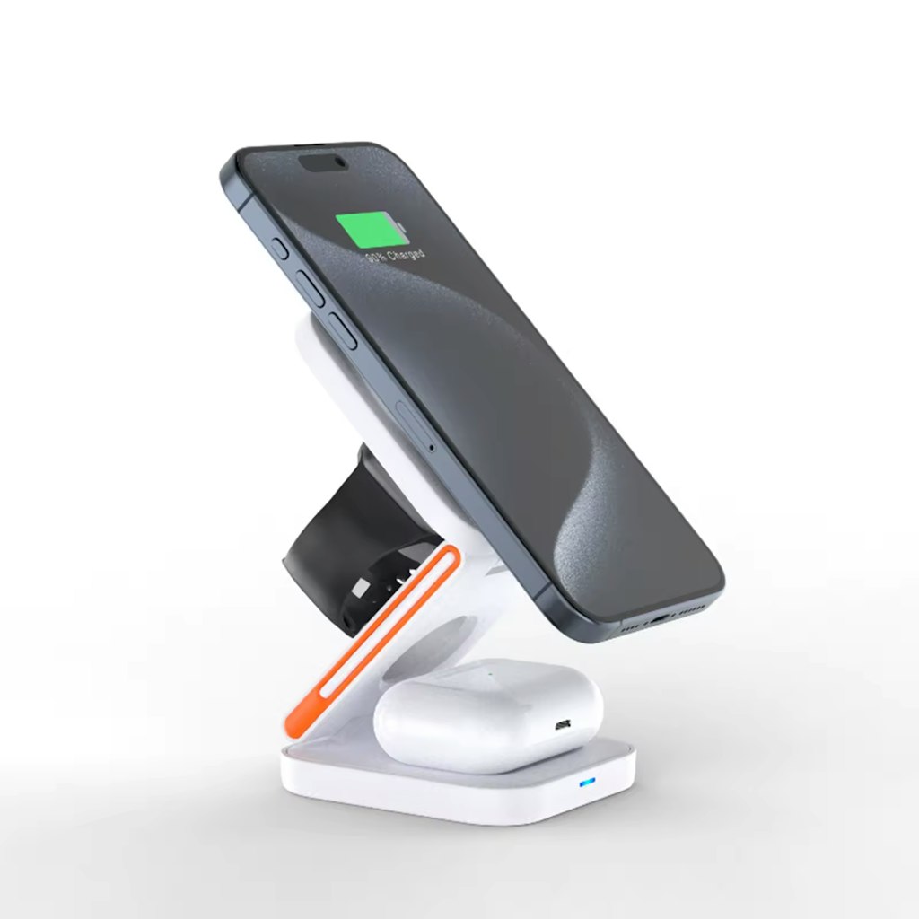 Portable 15W Magnetic Wireless Charging Station: $5.50