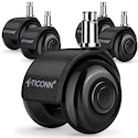 Ticonn Office Chair Caster Wheels 5-Pack for From $14 + free shipping w/ Prime