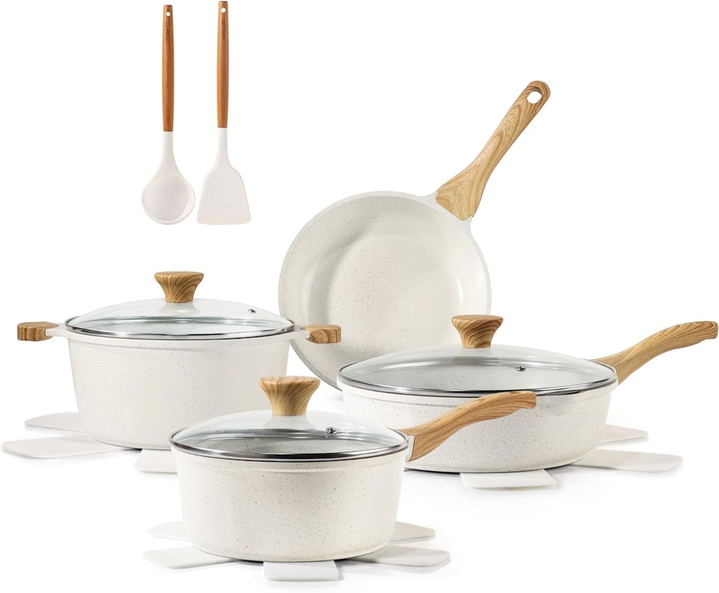 Sensarte Nonstick Ceramic Cookware 13-Piece Set: $66