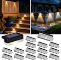 Solar Deck Lights Outdoor 16-Packs for $14 + free shipping w/ Prime