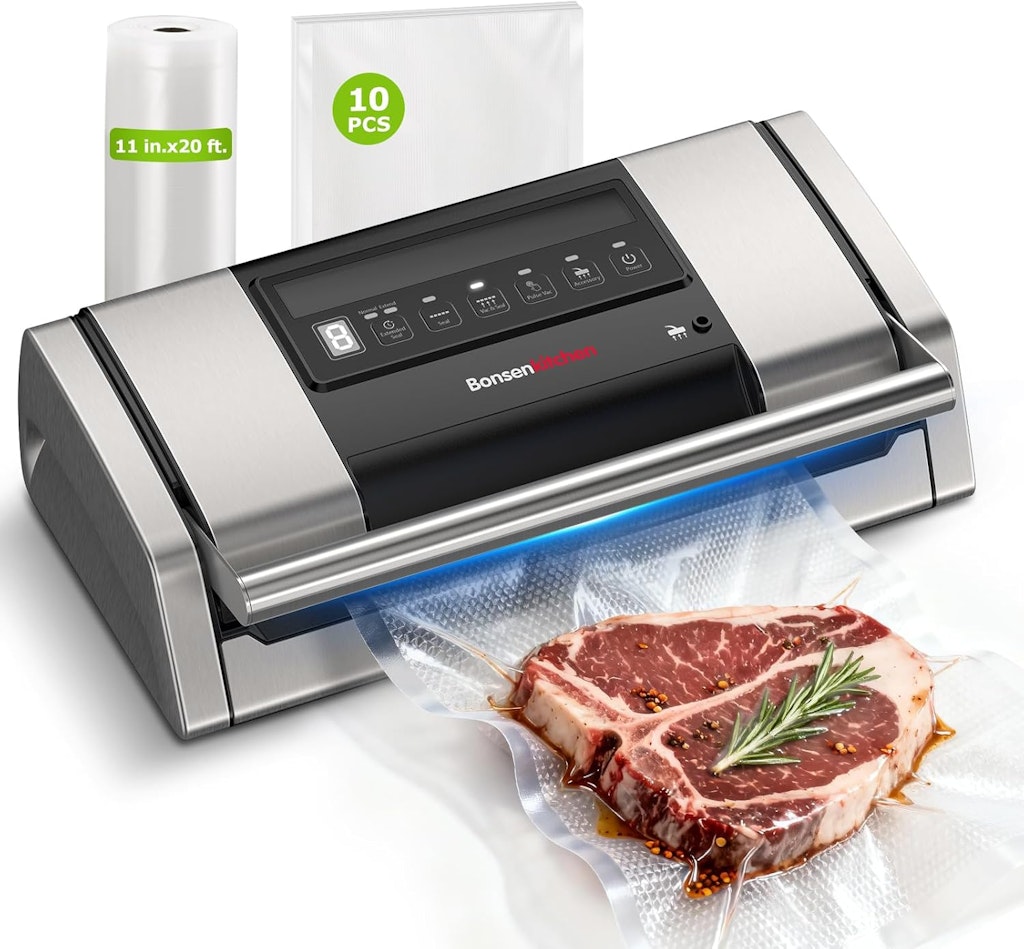 BonsenKitchen Easy-Lock Handle Vacuum Sealer Machine: $63.59