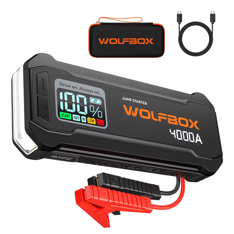 WolfBox 4,000A Jump Starter: $74