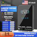 Sumry HGX 4KW 24V 140A 5,600W Off-Grid Solar Inverter for $231 + free shipping