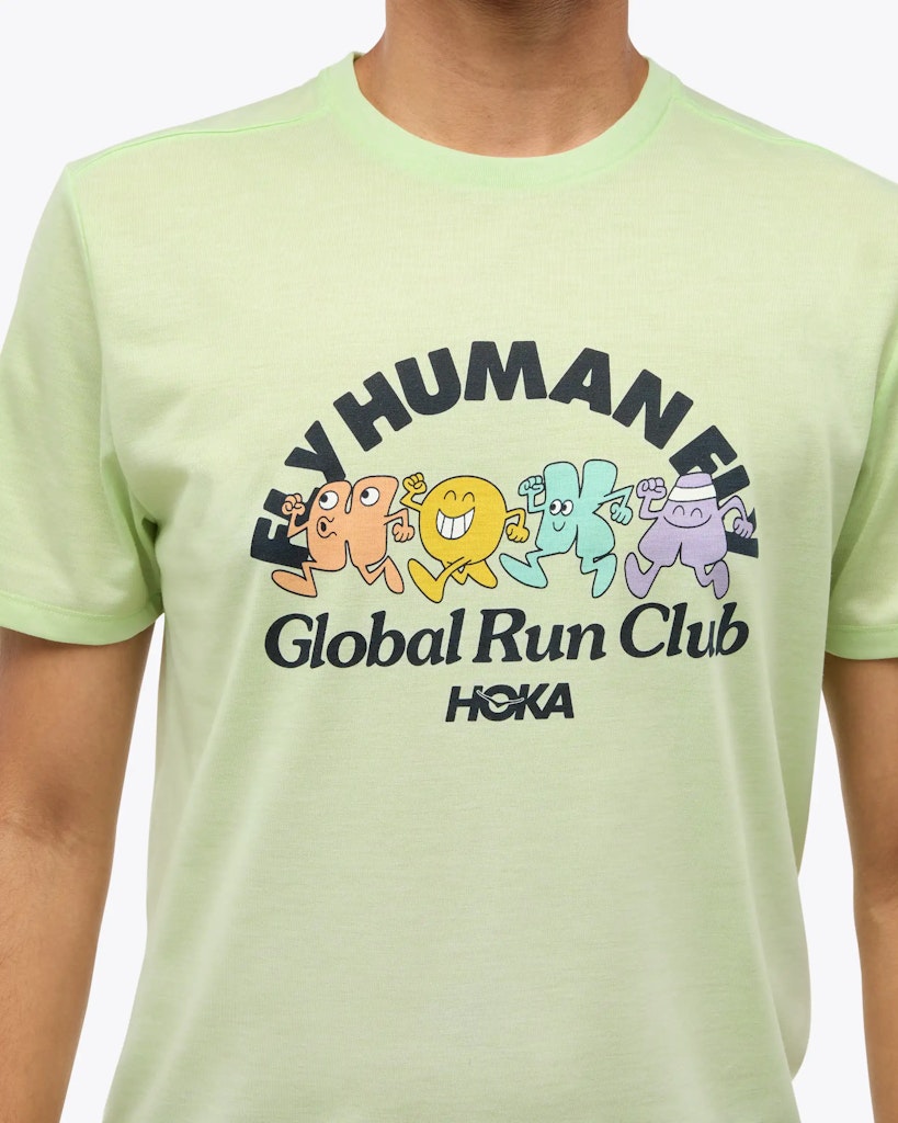 Hoka Men's Fly Humanely Global Run Club GlideTech T-Shirt: $34