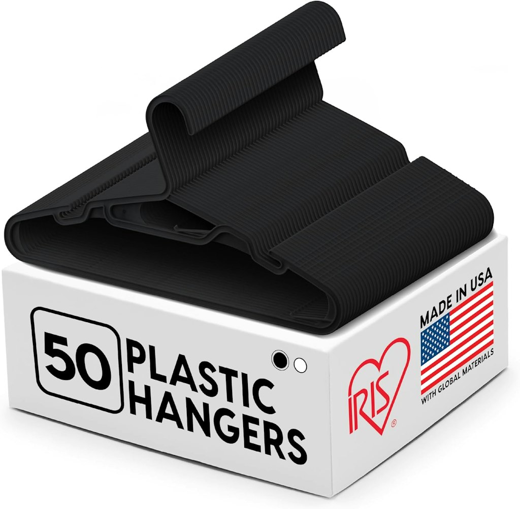IRIS USA Lightweight Flexible Hangers 50-Pack: $19 IRIS USA Lightweight Flexible Hangers 50-Pack: $19
