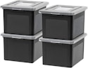 IRIS USA 35-Quart File Box 4-Pack for $32 + free shipping