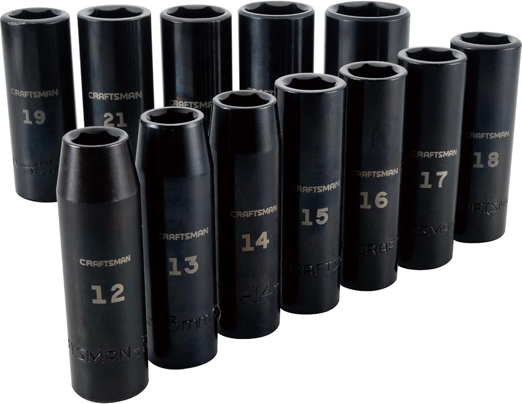 Craftsman 1/2" Metric 12-Piece Impact Socket Set: $60