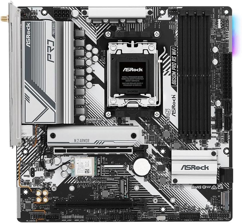 Asrock B650M Pro RS WiFi Motherboard: $119.99