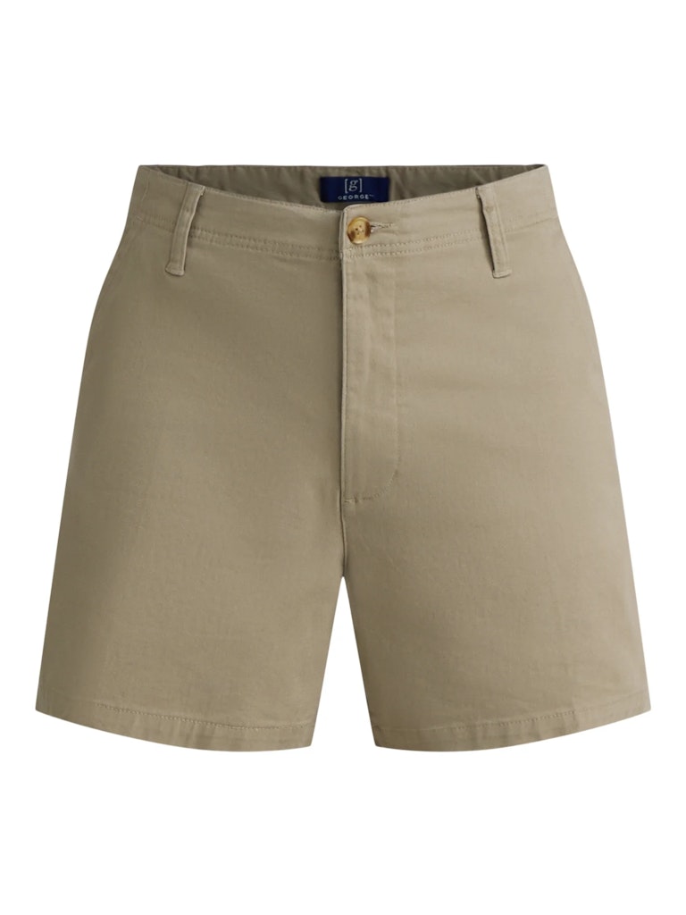 George Men's 9" Stretch Twill Flat Front Shorts: from $5