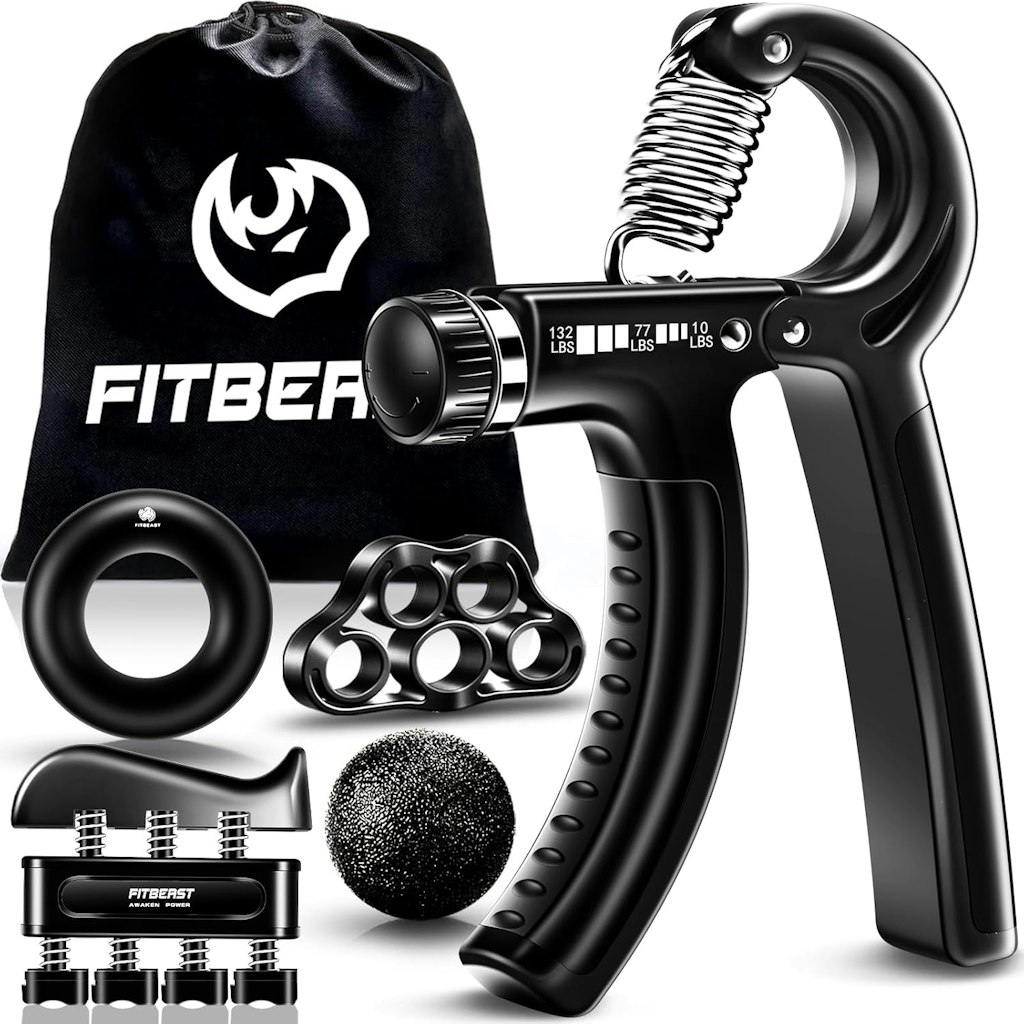 FitBeast Hand Grip Strengthener 5-Piece Kit: $13.59