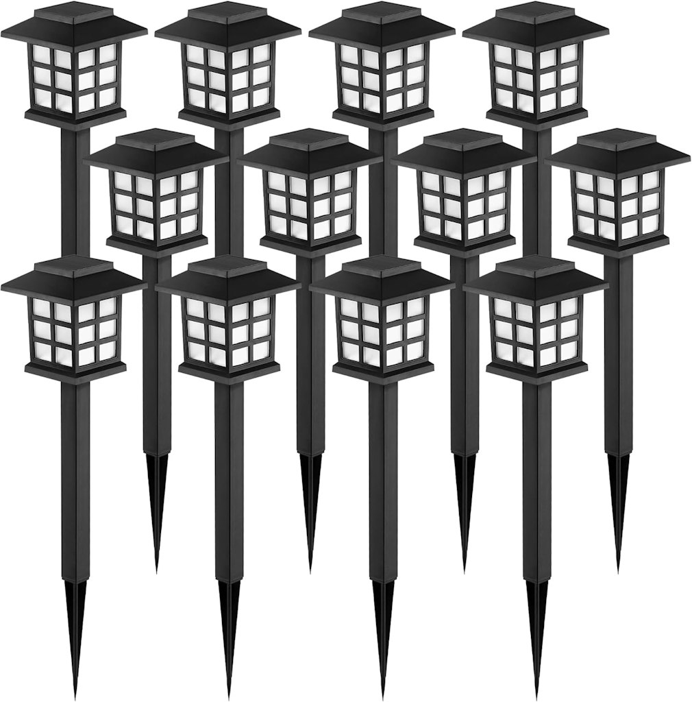 Gigalumi Solar LED Outdoor Lights 12-Pack: $15 w/ Prime