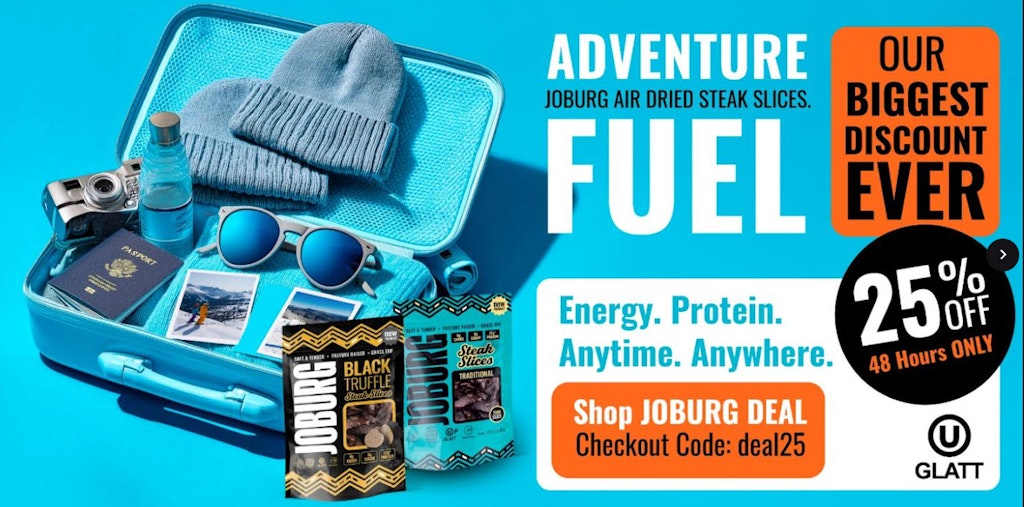  Glatt Kosher Air-Dried Steak Slices (2 days only): 25% off