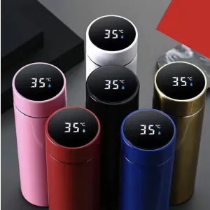 Vacuum Insulated 500ml Thermos w/ Temperature Display: $2.44