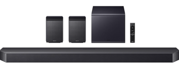 Samsung Q-series 11.1.4-Channel Soundbar w/ Subwoofer & Rear Speaker: $898 Samsung Q-series 11.1.4-Channel Soundbar w/ Subwoofer & Rear Speaker: $898