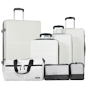 Tripcomp 7-Piece Hardside Luggage Set for $93 + free shipping