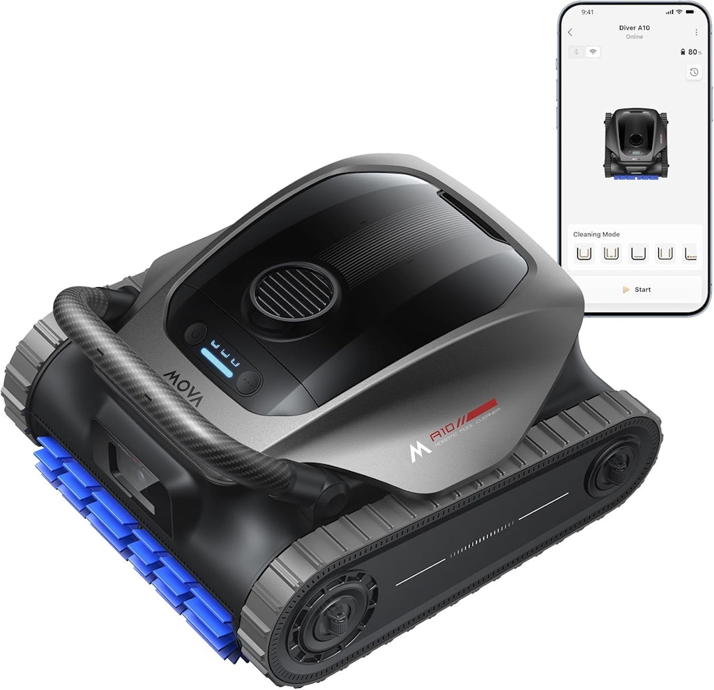 Mova Diver A10 6,000GPH Robotic Pool Vacuum: $699.00 Mova Diver A10 6,000GPH Robotic Pool Vacuum: $699.00