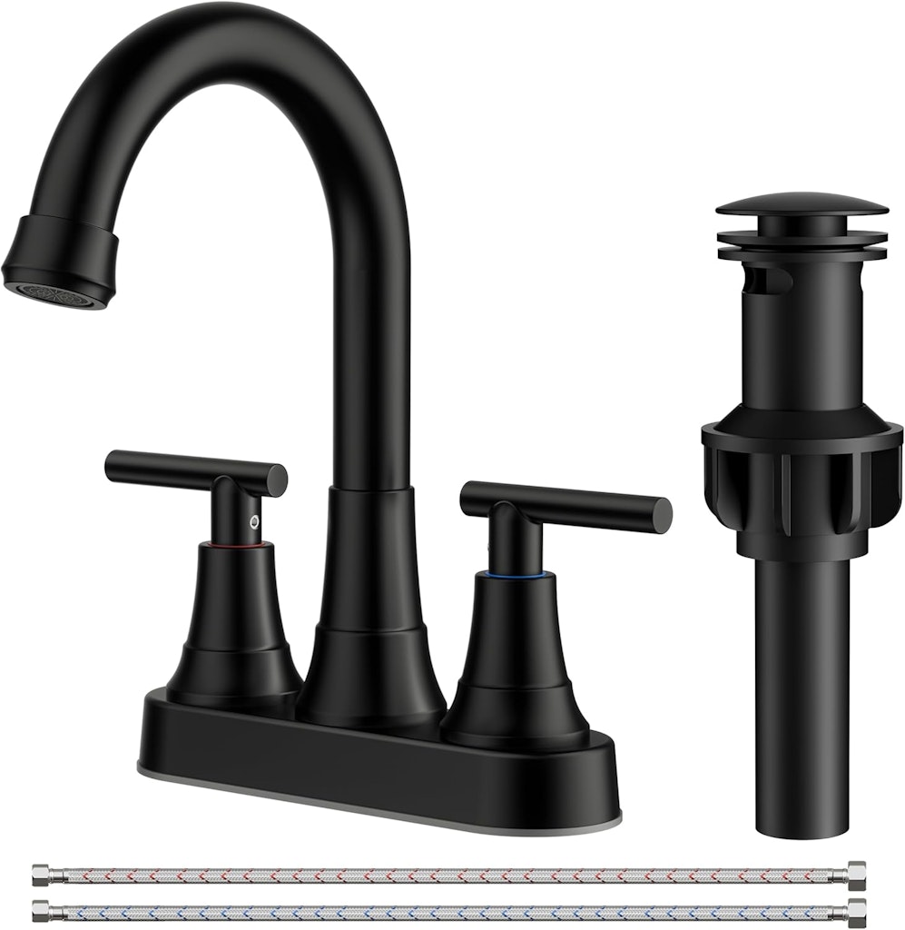 Forious 4" Centerset Bathroom Faucet w/ Pop-Up Drain: $25.80