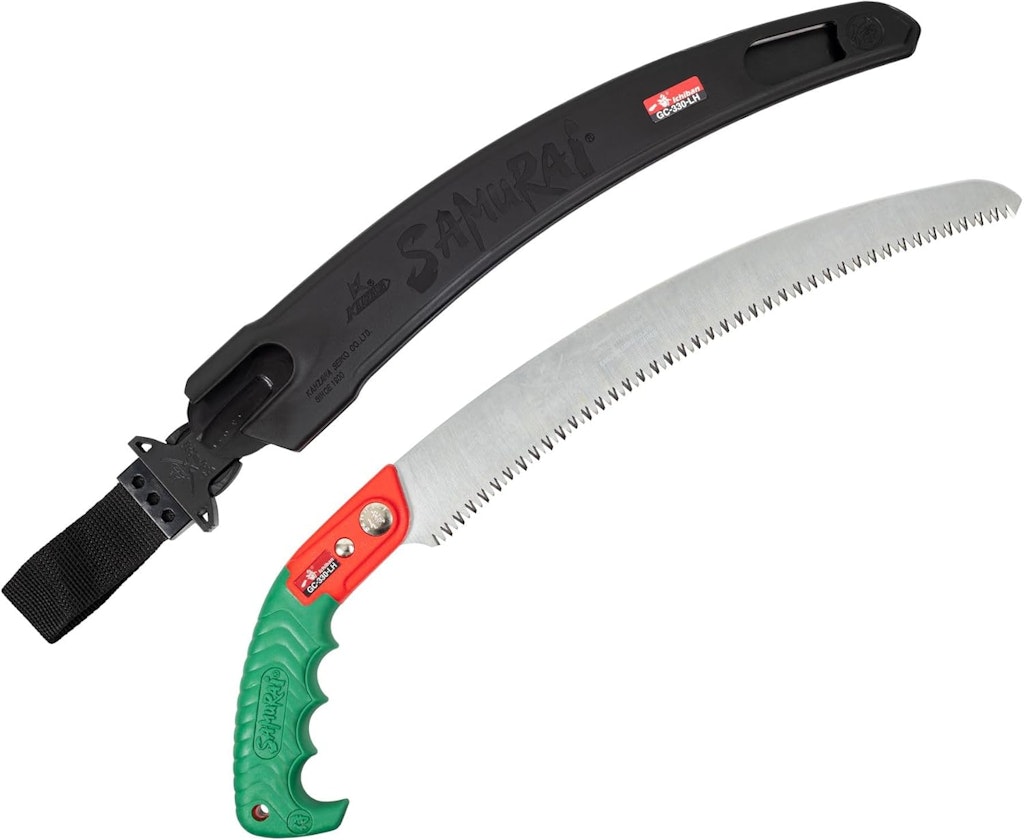Samurai Ichiban 13" Curved Pruning Saw w/ Scabbard: $39 Samurai Ichiban 13" Curved Pruning Saw w/ Scabbard: $39