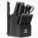 Nulas 15-Piece Self-Sharpening Knife Set w/ Block for $30 + free shipping