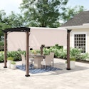 Sunjoy Mesquiter 11-Foot Outdoor Pergola w/ Retractable Canopy for $814 + free shipping