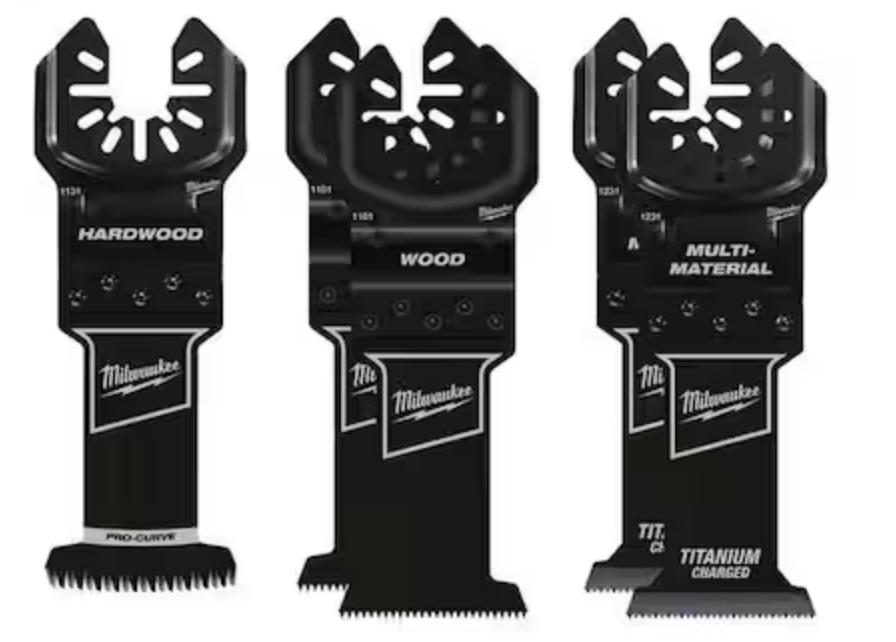 Milwaukee 5-Piece Open-Lok Variety Oscillating Blade Set: $14