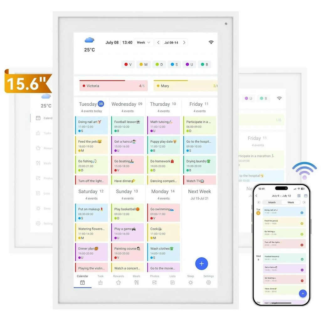 15" Wall Planner Digital Calendar: $151.76