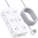 10-Foot Extension Cord w/ 12 Outlets for $9 + free shipping w/ Prime