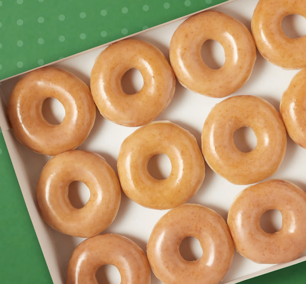 Krispy Kreme Original Glazed Dozen: $12