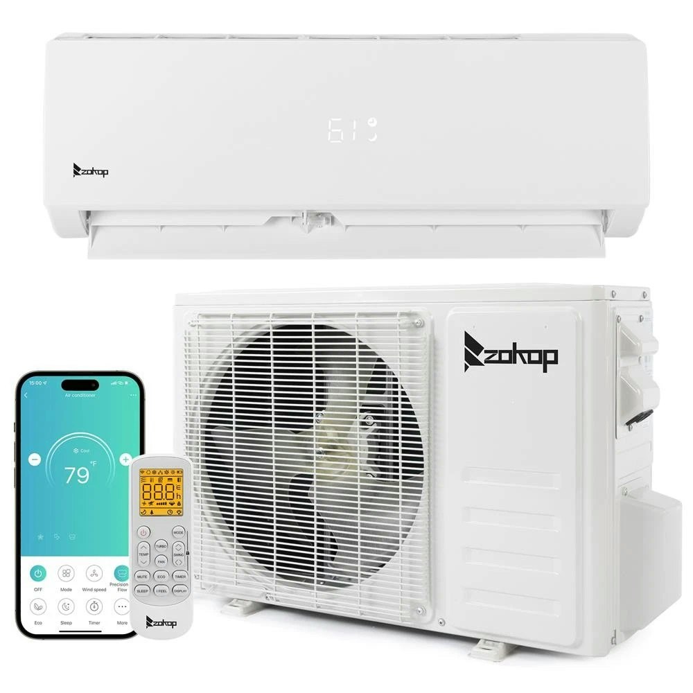 Zokop 12,000-BTU Ductless Air Conditioner: $400