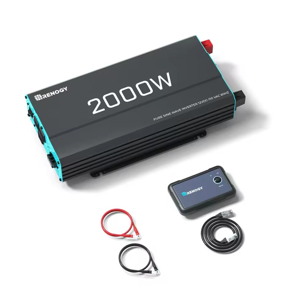 Renogy 2,000W 12V Pure Sine Wave Inverter: $165