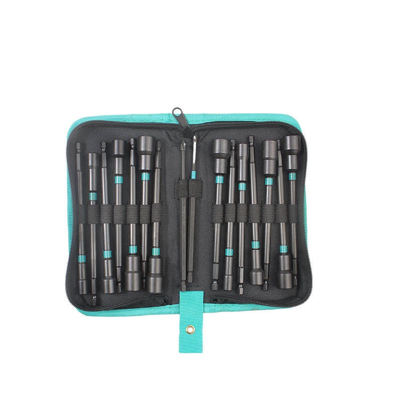 Ruoktool 16-Piece CRV Hex Shank Magnetic Impact Nut Driver Bit Set: $11
